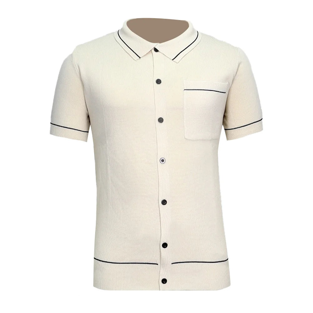 Mens Cool Silk Casual Knit Polo Shirt Summer Fashion Daily Outdoor Soft Comfortable Short-Sleeve T-Shirt Men'S Clothing 2025 New - Image 10