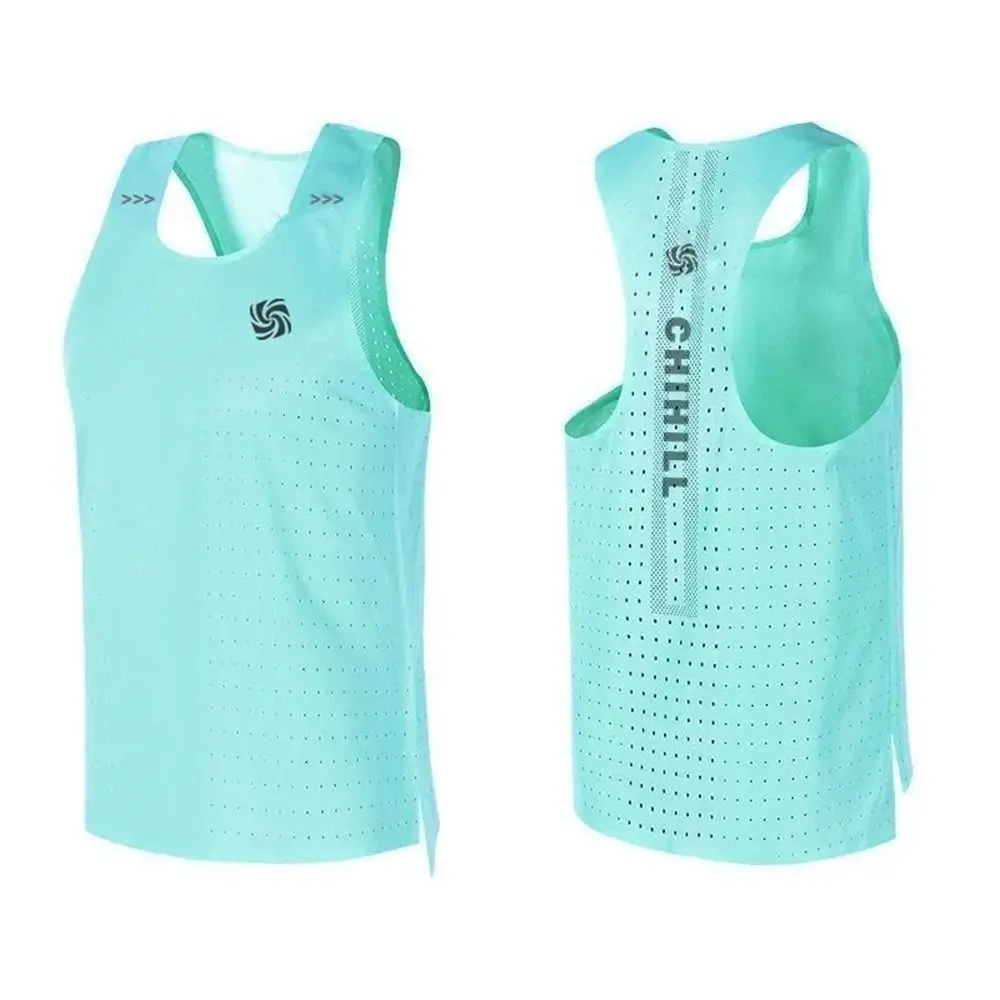Mens Vest Sports Fitness Mesh Breathable Quick Dry Lightweight Sleeveless Running Vest Trendy Gym Training Tank Top 2024 Summer - Image 3
