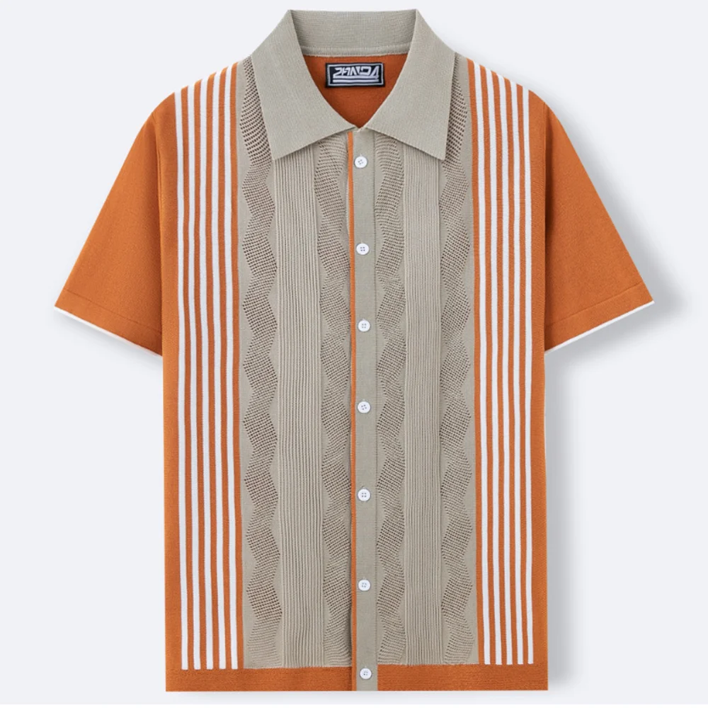 Mens Cool Silk Casual Knit Polo Shirt Summer Fashion Daily Outdoor Soft Comfortable Short-Sleeve T-Shirt Men'S Clothing 2025 New - Image 14