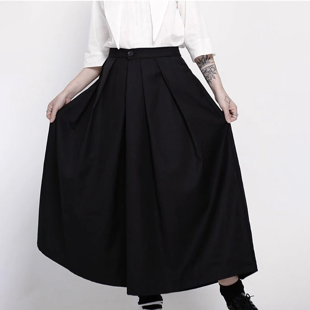 Y2k Dark Gothic Japanese Outdoor Skirt Pants Genderless Streetwear Fashion Campus Stage Youth Outdoor Wide-Leg Pants Unisex 2026 - Image 2