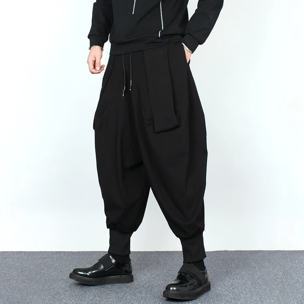 XS-5XL Mens Y2K Dark Gothic ribbon Harem Pants Summer Streetwear Fashion Youth HipHop Stage Casual Pants Men's Clothing 2026 New - Image 2